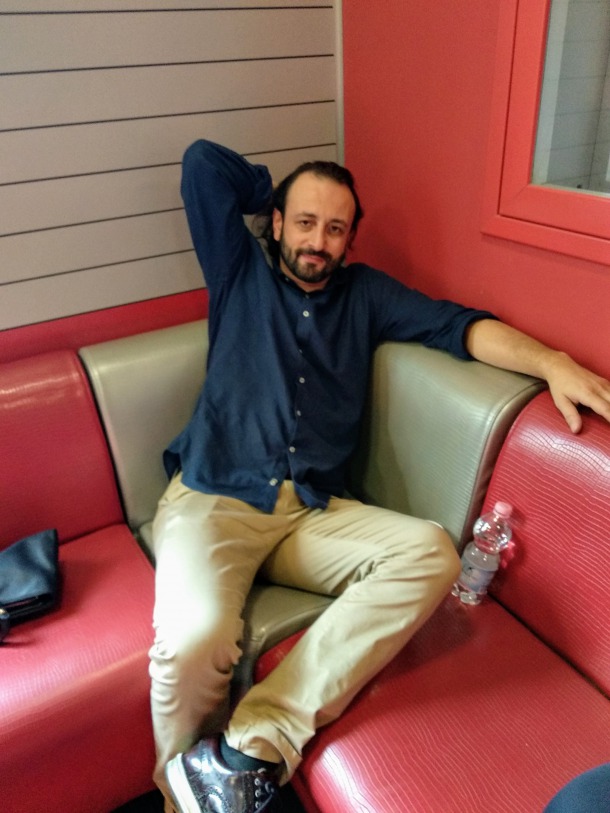 Илья Авербух в ожидании эфира на радио в Турине